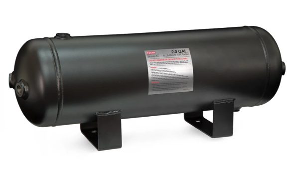 Loftkútur Viair 2 gallon úr svörtu áli