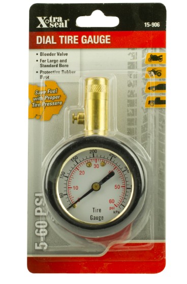 Loftmælir skífu 5-60psi m. bleeder