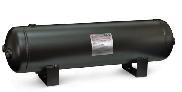 Loftkútur Viair 2,5 gallon úr svörtu áli